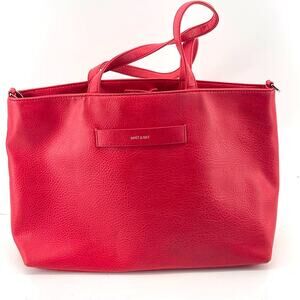 Matt & Nat Lesada vegan faux leather pink shoulder tote purse attached wallet